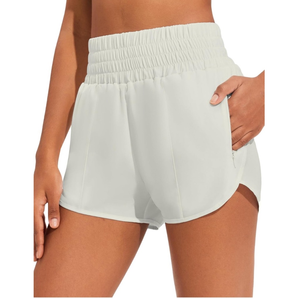 Womens Athletic Shorts for Gym Workout Running Short with High Waisted
